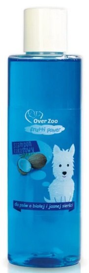 Over Zoo Over Zoo Frutti Power Szampon o zapachu kokosowym - psy z białą i jasną sierścią 200ml