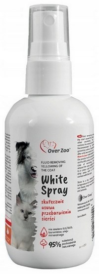 Over Zoo Over Zoo White Spray - płyn usuwający zażółcenia sierści 100ml