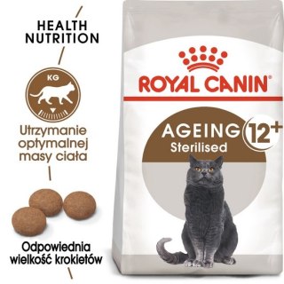 Royal Canin Feline Royal Canin Ageing +12 Sterilised karma sucha dla kotów dojrzałych, sterylizowanych 2kg