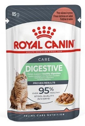 Royal Canin Feline Royal Canin Digestive Care karma mokra w sosie dla kotów dorosłych, wrażliwy przewód pokarmowy saszetka 85g