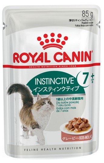 Royal Canin Feline Royal Canin Instinctive +7 w sosie karma mokra dla kotów starszych, wybrednych saszetka 85g