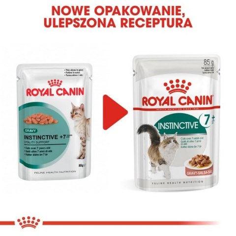 Royal Canin Feline Royal Canin Instinctive +7 w sosie karma mokra dla kotów starszych, wybrednych saszetka 85g