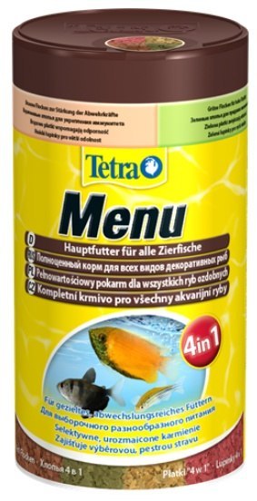 Tetra Tetra Menu - mix płatków w czterech przegrodach - dla ryb słodkowodnych 100ml