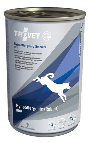 Trovet Trovet RRD Hypoallergenic Królik dla psa puszka 400g