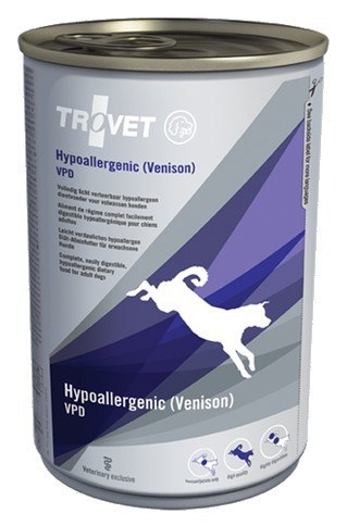 Trovet Trovet VPD Hypoallergenic Dziczyzna dla psa puszka 400g