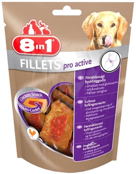 8in1 8in1 Fillets Pro Active - przekąska na stawy 80g