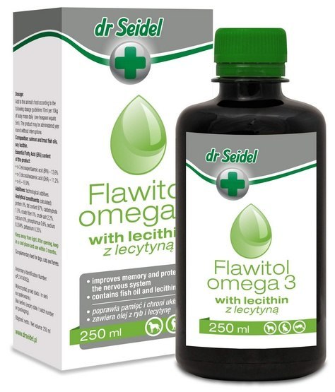 Dr Seidel Dr Seidel Flawitol Omega 3 z lecytyną 250ml