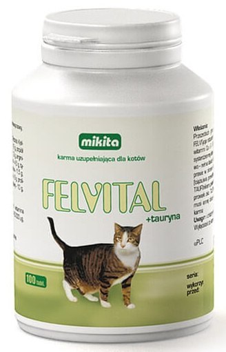 Mikita Mikita Felvital + Tauryna 100 tabletek