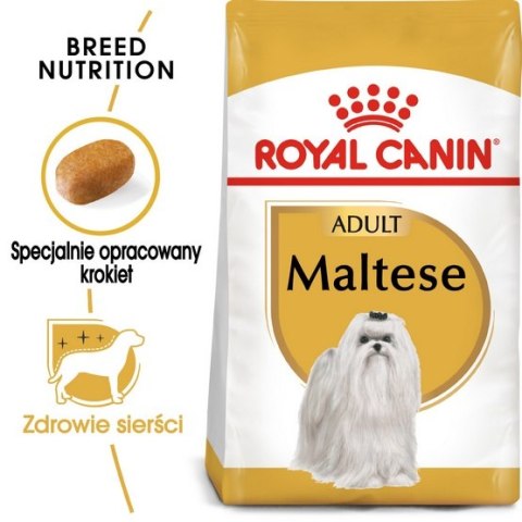 Royal Canin Breed Royal Canin Maltese Adult karma sucha dla psów dorosłych rasy maltańczyk 1,5kg