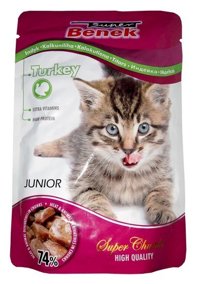 Super Benek Super Benek saszetka Junior indyk w sosie 100g Super Benek Super Benek saszetka Junior indyk w sosie 100g