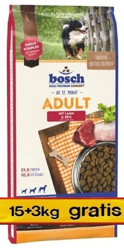 Bosch Bosch Adult Lamb & Rice 18kg (15+3kg)