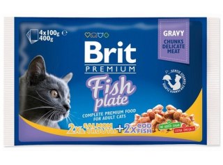 Brit Brit Premium Cat Adult Fish Plate saszetki 4x100g