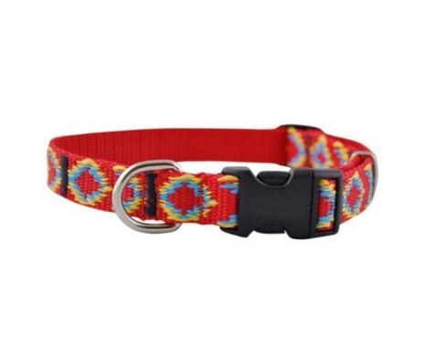 Chaba CHABA Obroża taśma ozdobna regulowana 16mm x 40cm czerwona Chaba CHABA Obroża taśma ozdobna regulowana 16mm x 40cm czerwona