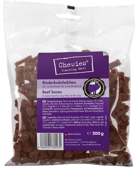 Chewies Chewies Goodies (Training) Kosteczki Maxi Wołowina 200g