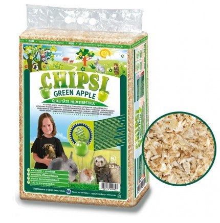 Chipsi Chipsi Green Apple Ściółka 60L / 3,2kg