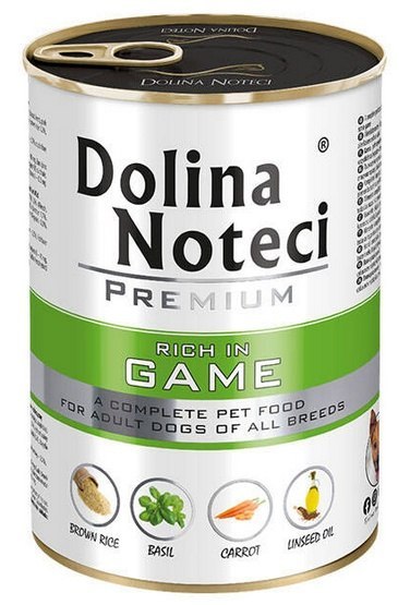 Dolina Noteci Dolina Noteci Premium Pies Dziczyzna puszka 400g