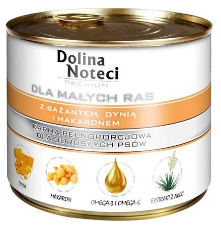 Dolina Noteci Dolina Noteci Premium Pies Mały Bażant, dynia i makaron puszka 185g