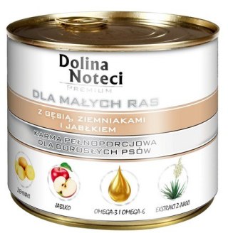 Dolina Noteci Dolina Noteci Premium Pies Mały Gęś, ziemniaki i jabłko puszka 185g