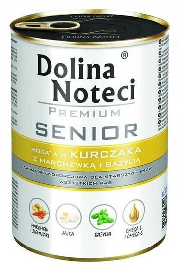 Dolina Noteci Dolina Noteci Premium Pies Senior Kurczak puszka 400g