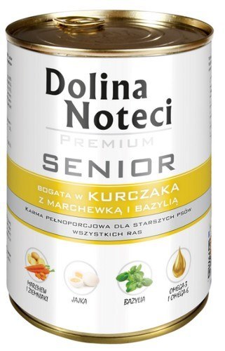 Dolina Noteci Dolina Noteci Premium Pies Senior Kurczak puszka 400g