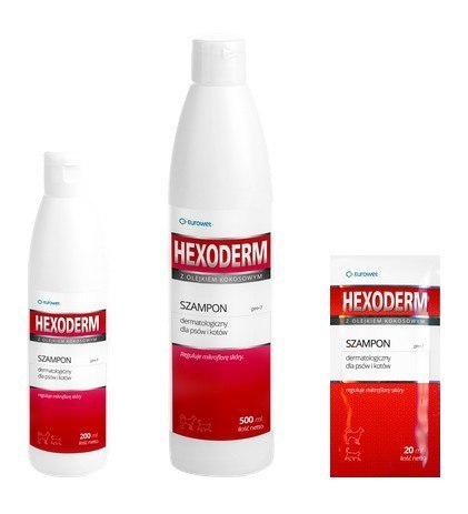 Eurowet Hexoderm - szampon dermatologiczny 500ml