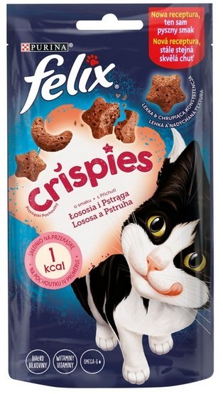 Felix Felix Crispies Łosoś i Pstrąg 45g