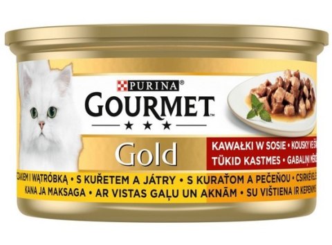 Gourmet Gourmet Gold Kurczak i wątróbka w sosie 85g