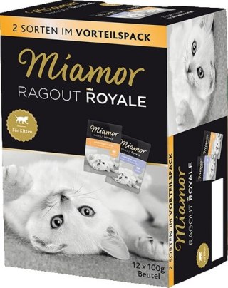 Miamor Ragout Royale Miamor Ragout Royale Mix Galaretka Kitten - drób, wołowina saszetki 12x100g