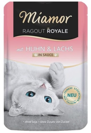 Miamor Ragout Royale Miamor Ragout Royale z kurczakiem i łososiem w sosie saszetka 100g