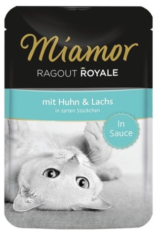 Miamor Ragout Royale Miamor Ragout Royale z kurczakiem i łososiem w sosie saszetka 100g