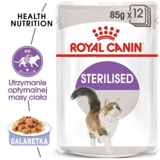 Royal Canin Feline Royal Canin Sterilised w galaretce karma mokra dla kotów dorosłych, sterylizowanych saszetka 85g