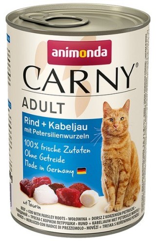 Animonda Carny Animonda Carny Adult Wołowina, Dorsz + Korzeń pietruszki puszka 400g