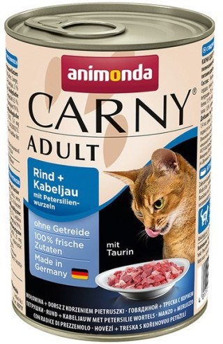 Animonda Carny Animonda Carny Adult Wołowina, Dorsz + Korzeń pietruszki puszka 400g