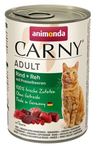 Animonda Carny Animonda Carny Adult Wołowina, Sarnina + Borówka puszka 400g