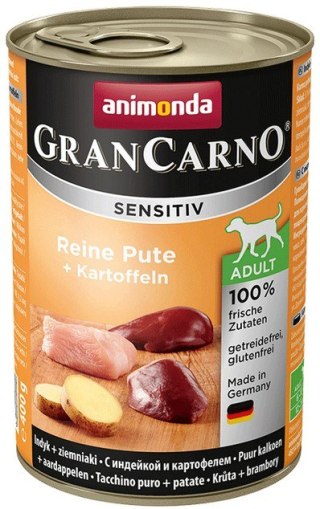 Animonda GranCarno Animonda GranCarno Sensitiv Indyk + ziemniaki puszka 400g