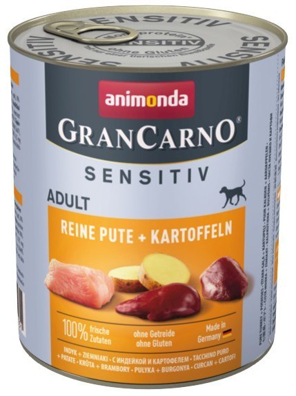 Animonda GranCarno Animonda GranCarno Sensitiv Indyk + ziemniaki puszka 800g