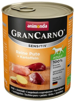 Animonda GranCarno Animonda GranCarno Sensitiv Indyk + ziemniaki puszka 800g