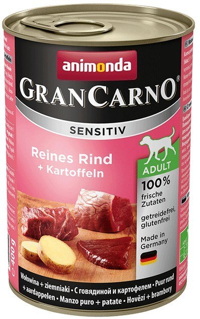 Animonda GranCarno Animonda GranCarno Sensitiv Wołowina + ziemniaki puszka 400g