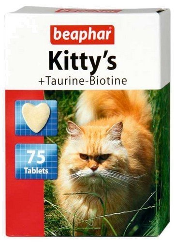 Beaphar Beaphar Kitty's Taurine + Biotine tabletki witaminowe 75szt