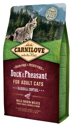 Carnilove Carnilove Cat Duck & Pheasant Hairball Control - kaczka i bażant 2kg