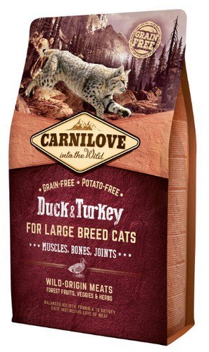 Carnilove Carnilove Cat Duck & Turkey for Large Breed - kaczka i indyk 2kg