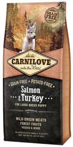 Carnilove Carnilove Dog Salmon & Turkey Large Puppy - łosoś i indyk 1,5kg