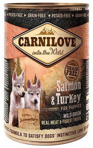 Carnilove Carnilove Dog Wild Meat Salmon & Turkey Puppy - łosoś i indyk puszka 400g