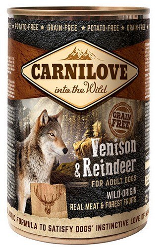 Carnilove Carnilove Dog Wild Meat Venison & Reindeer Adult - dzik i renifer puszka 400g