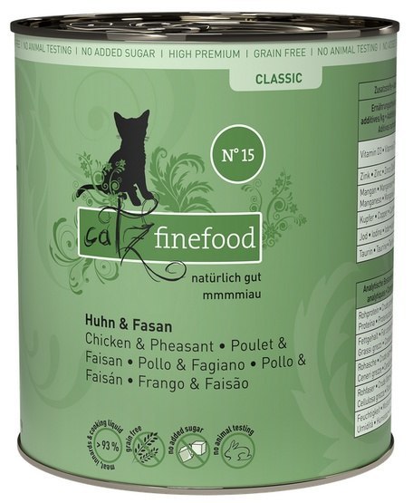 Catz Finefood Catz Finefood Classic N.15 Kurczak i Bażant puszka 800g