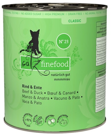 Catz Finefood Catz Finefood Classic N.23 Wołowina i Kaczka puszka 800g