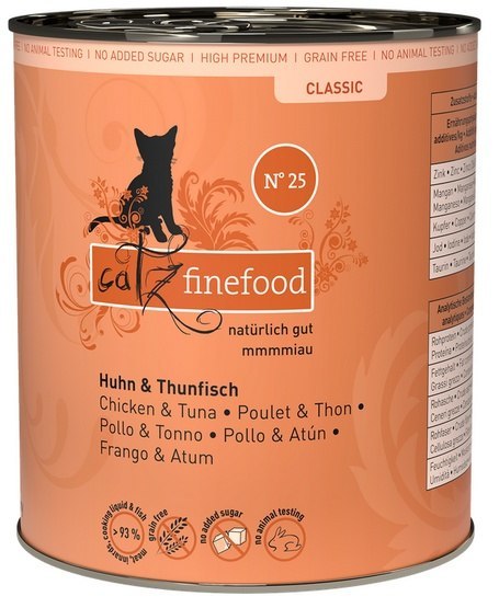 Catz Finefood Catz Finefood Classic N.25 Kurczak i Tuńczyk puszka 800g