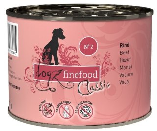 Dogz Finefood Dogz Finefood Classic N.02 Wołowina puszka 200g