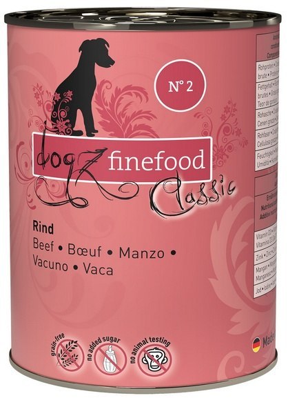 Dogz Finefood Dogz Finefood Classic N.02 Wołowina puszka 400g Dogz Finefood Dogz Finefood Classic N.02 Wołowina puszka 400g