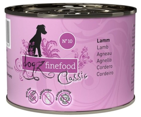 Dogz Finefood Dogz Finefood Classic N.10 Jagnięcina puszka 200g